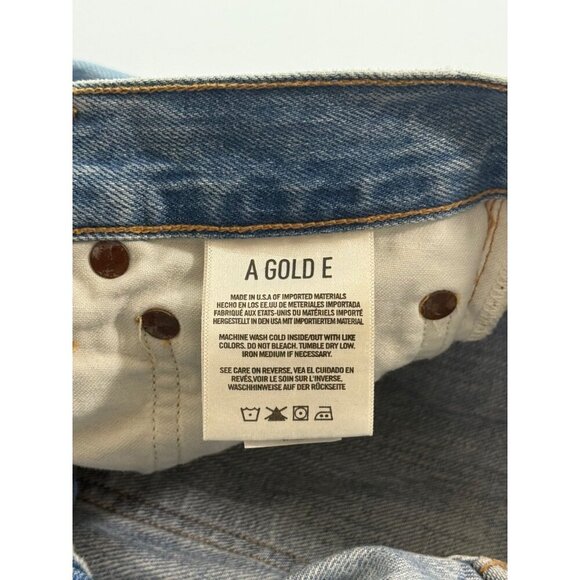 Agolde Jamie High Rise Classic Jeans in Shakedown Distressed 90s Buttons Size 25 - Picture 7 of 9